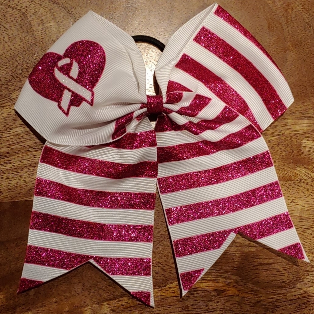 NWT Breast Cancer Awareness Hair Bow